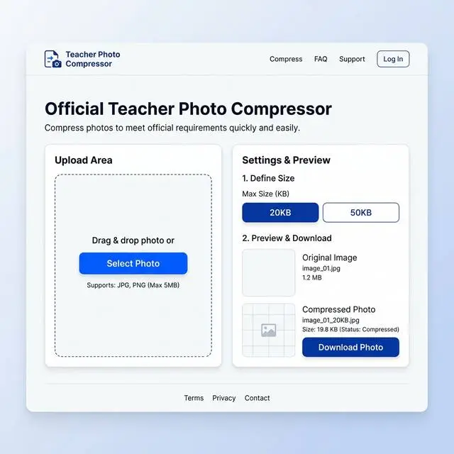 Teacher Photo Compressor Professional Helper Image