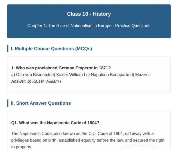 rbse class 10 sst notes ncert solutions